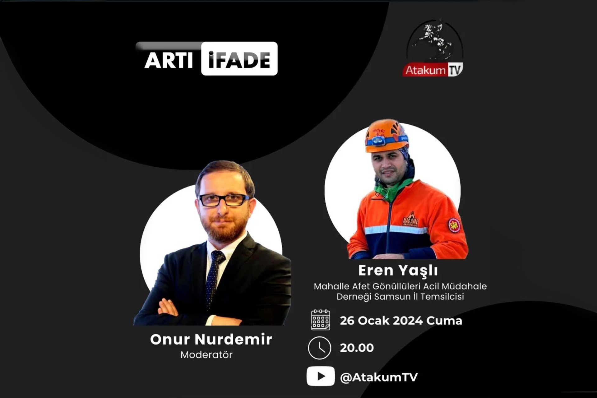 Atakum TV' de Onur Nurdemir ile Artı İfade programı